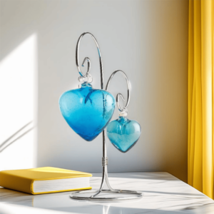 Blue Crystal Hearts