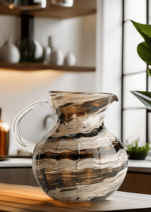 Glass Chocolate Wave Jarra Bola