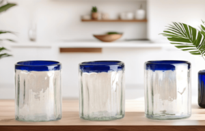 Glass Cup Blue