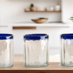 Glass Cup Blue