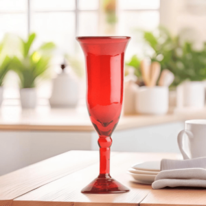 Glass Flauta Red