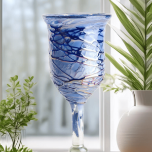 Glass Huracan Blue Swirl