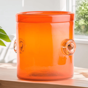 Glass Ice Cooler Orange