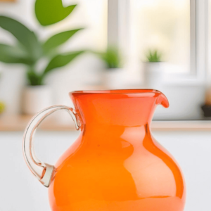 Glass Jarra Bola Orange