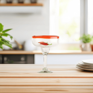 Glass Margarita Red Chiles