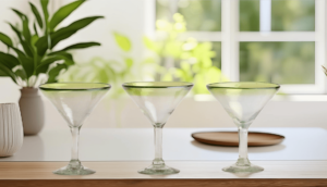 Glass Martini Green
