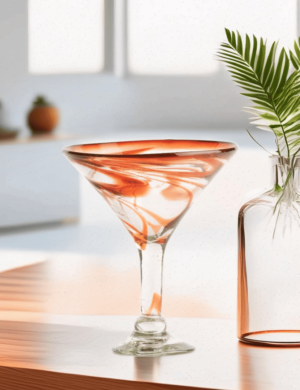 Glass Martini Orange