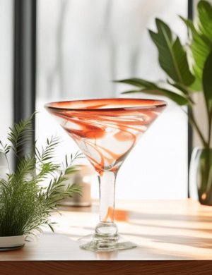 Glass Martini Orange - Imagen 2