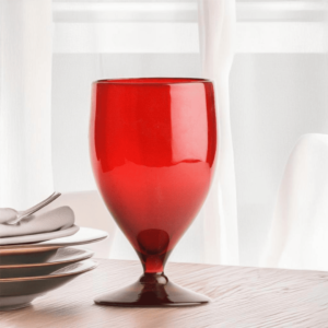 Glass Sangria Red