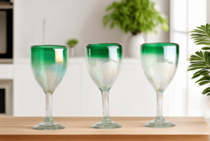 Glass White Wine Green
