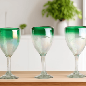 Glass White Wine Green