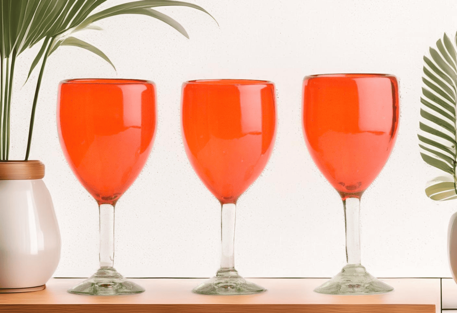 Glass White Wine Orange