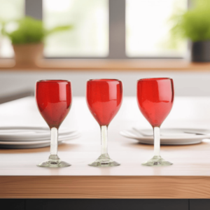 Glass White Wine Red