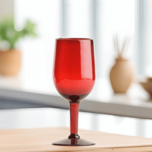 Glass Wine Red