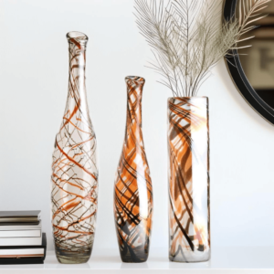 Vase Polo & Cilindro Chocolate Orange Set