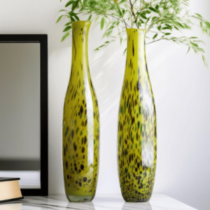 Vase Polo Dots Green