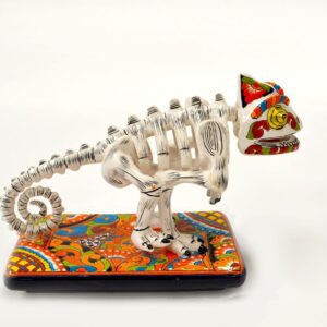 Camaleón Talavera Ceramic Figurine