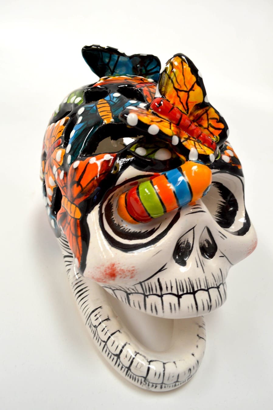 Cráneo Calado Mariposas - Imagen 2